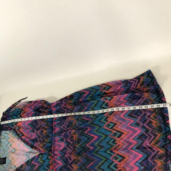 Catalina Mambo Print Swimsuit Cover Up Dress Women's Plus Size 3X Summer Sheer - Picture 8 of 10